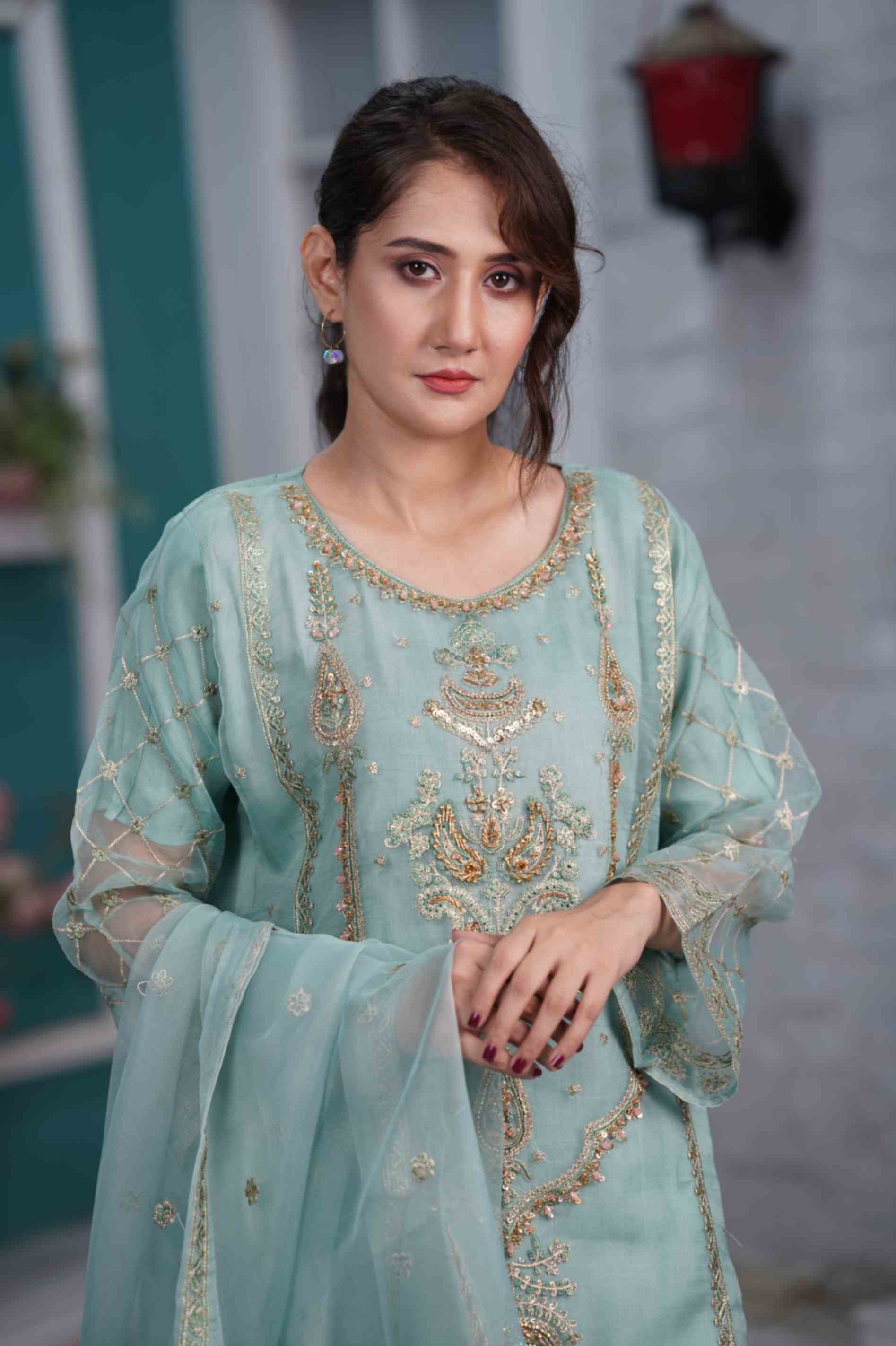 EMBROIDERED ORGANZA OUTFIT | TK-0380