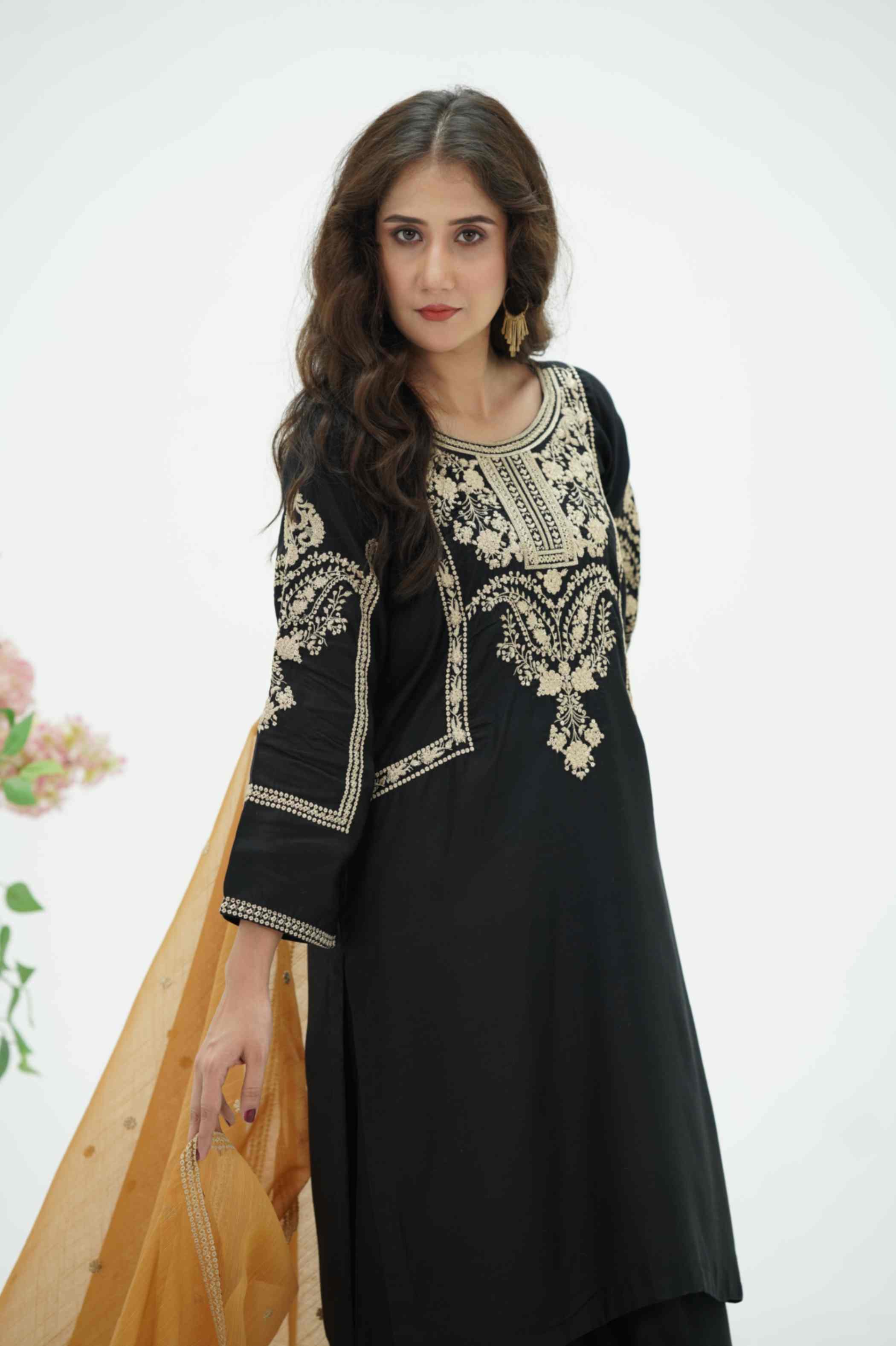 EMBROIDED VISCOSE OUTFIT | TK-0435