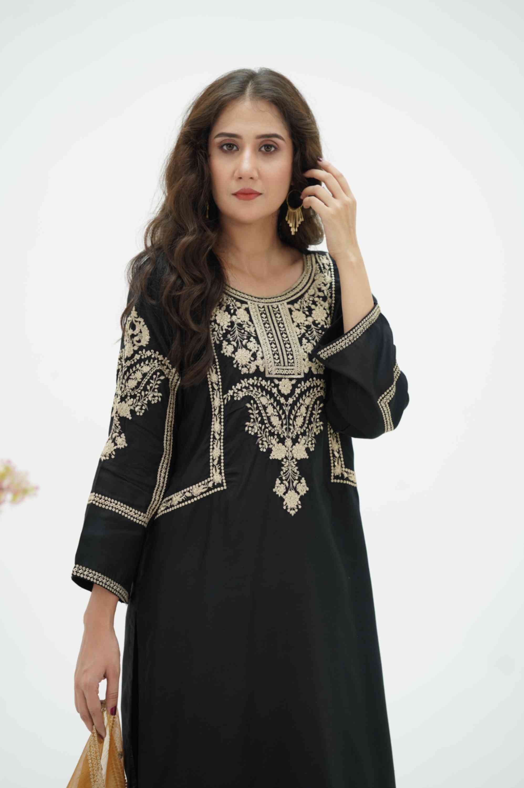 EMBROIDED VISCOSE OUTFIT | TK-0435
