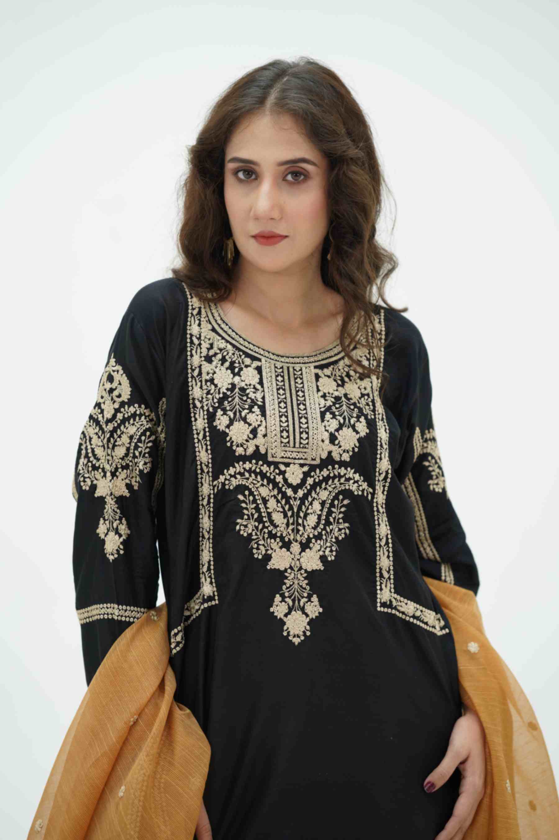 EMBROIDED VISCOSE OUTFIT | TK-0435