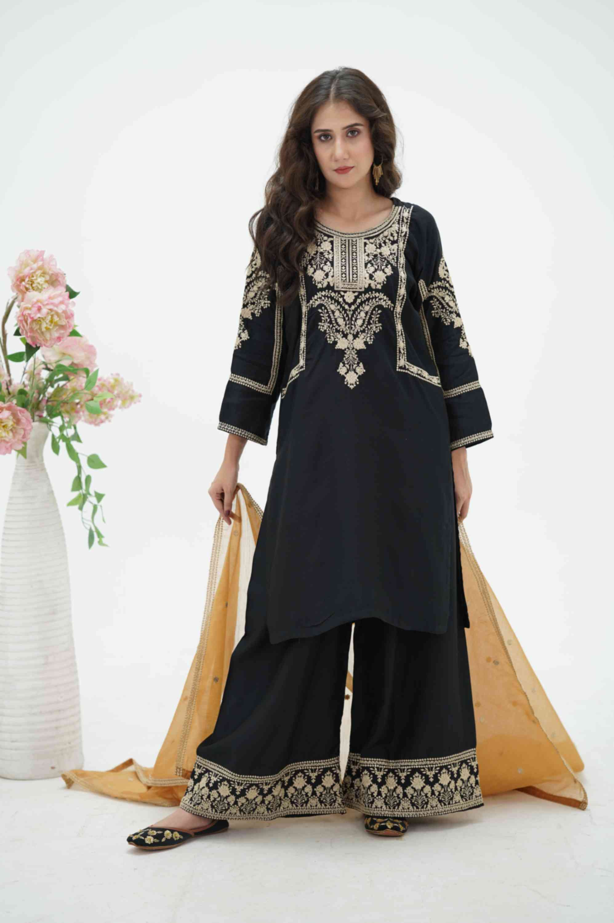 EMBROIDED VISCOSE OUTFIT | TK-0435
