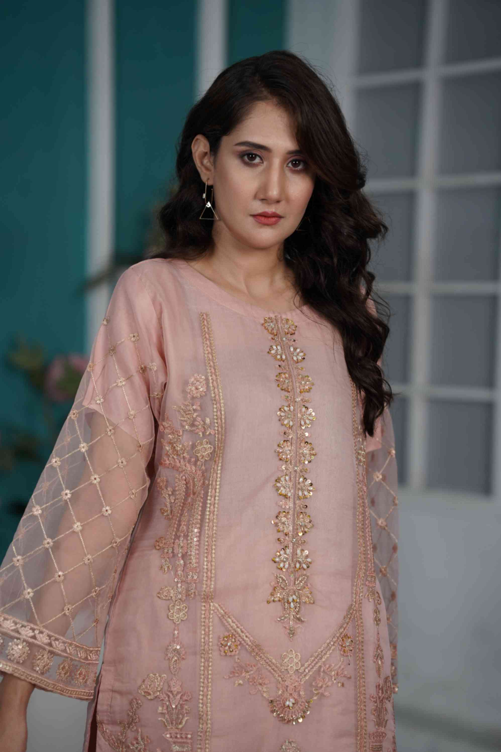 EMBROIDERED ORGANZA OUTFIT | TK-0420