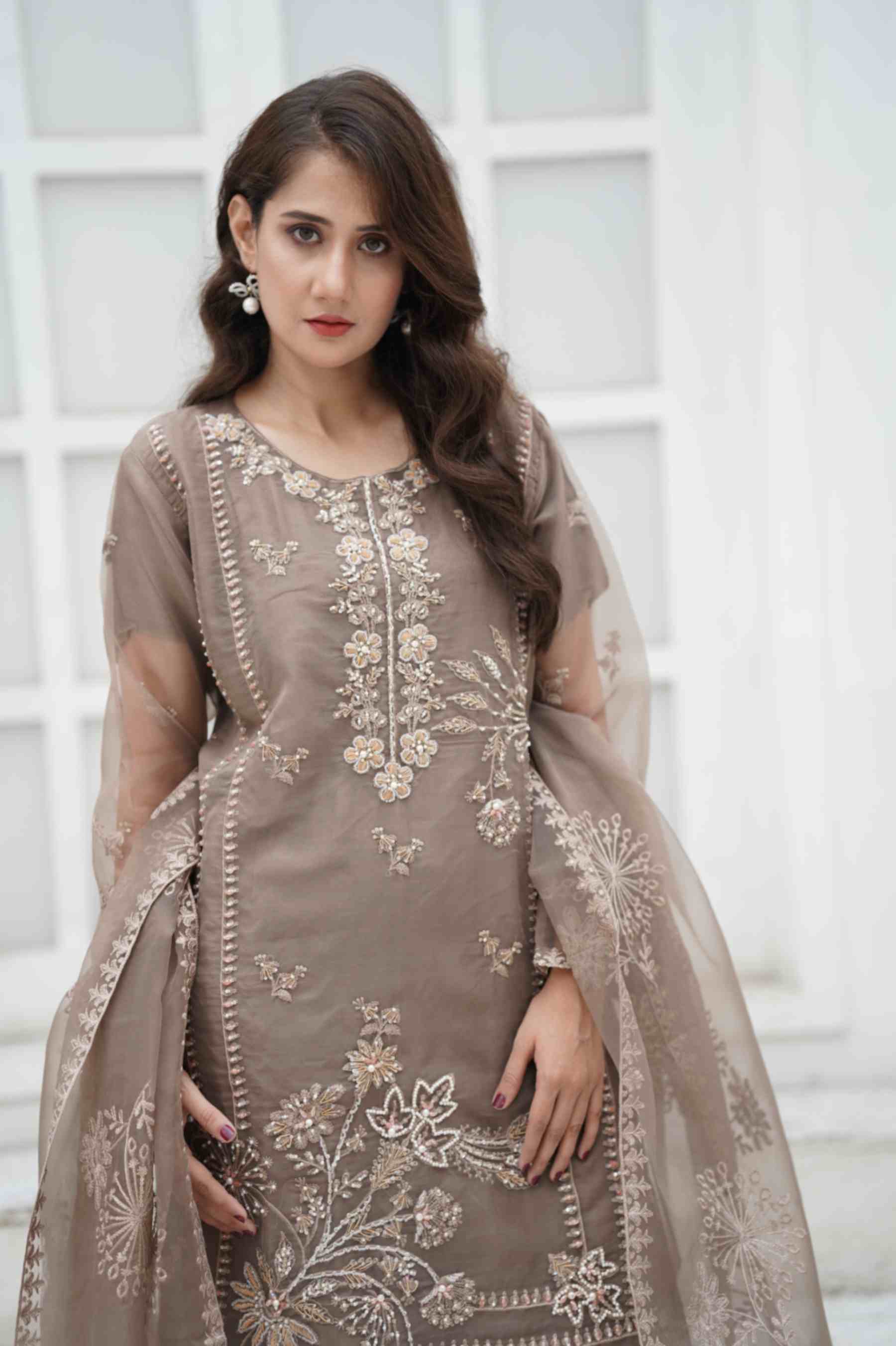 EMBROIDERED ORGANZA OUTFIT | TK-0409