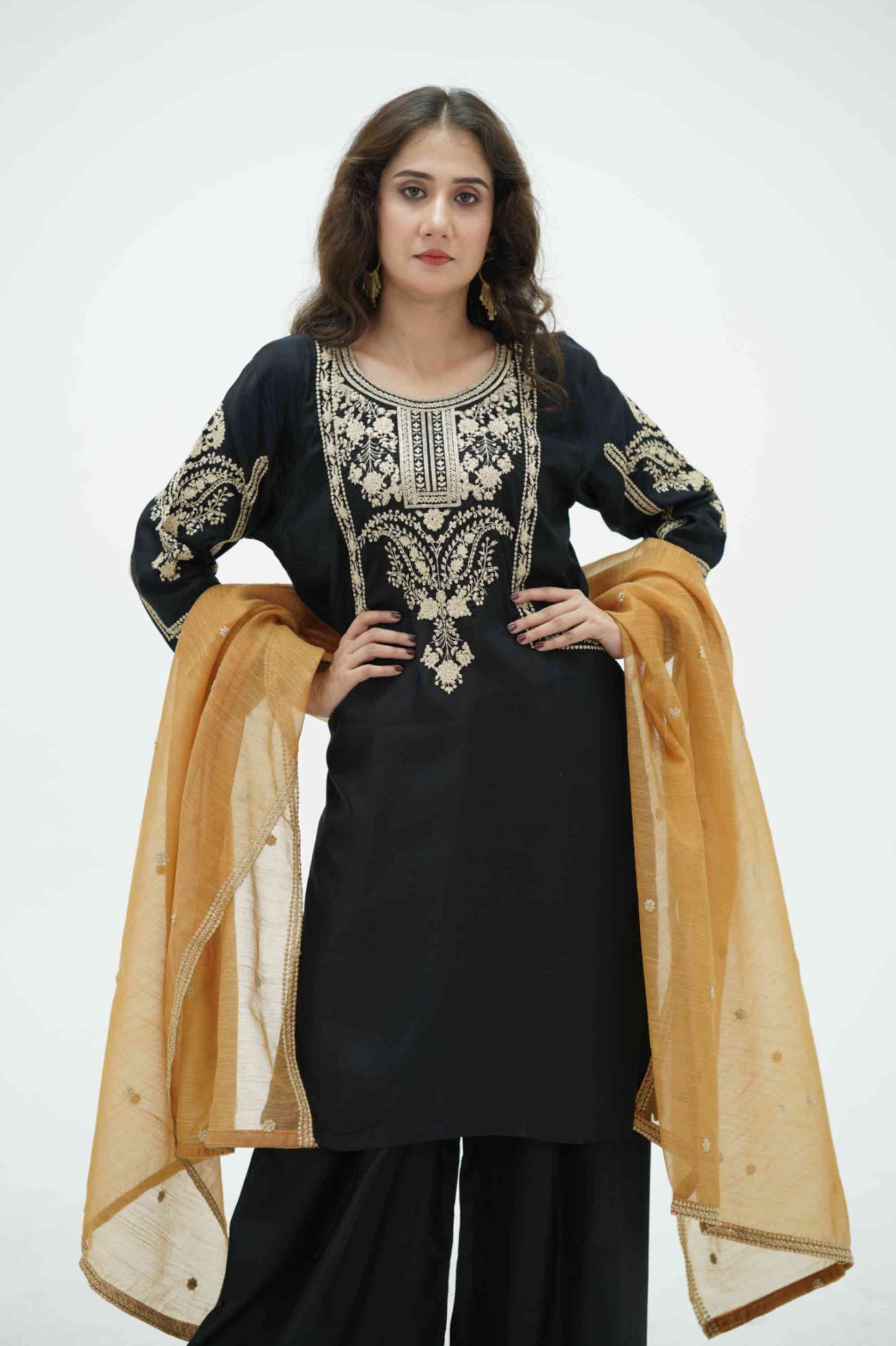 EMBROIDED VISCOSE OUTFIT | TK-0435