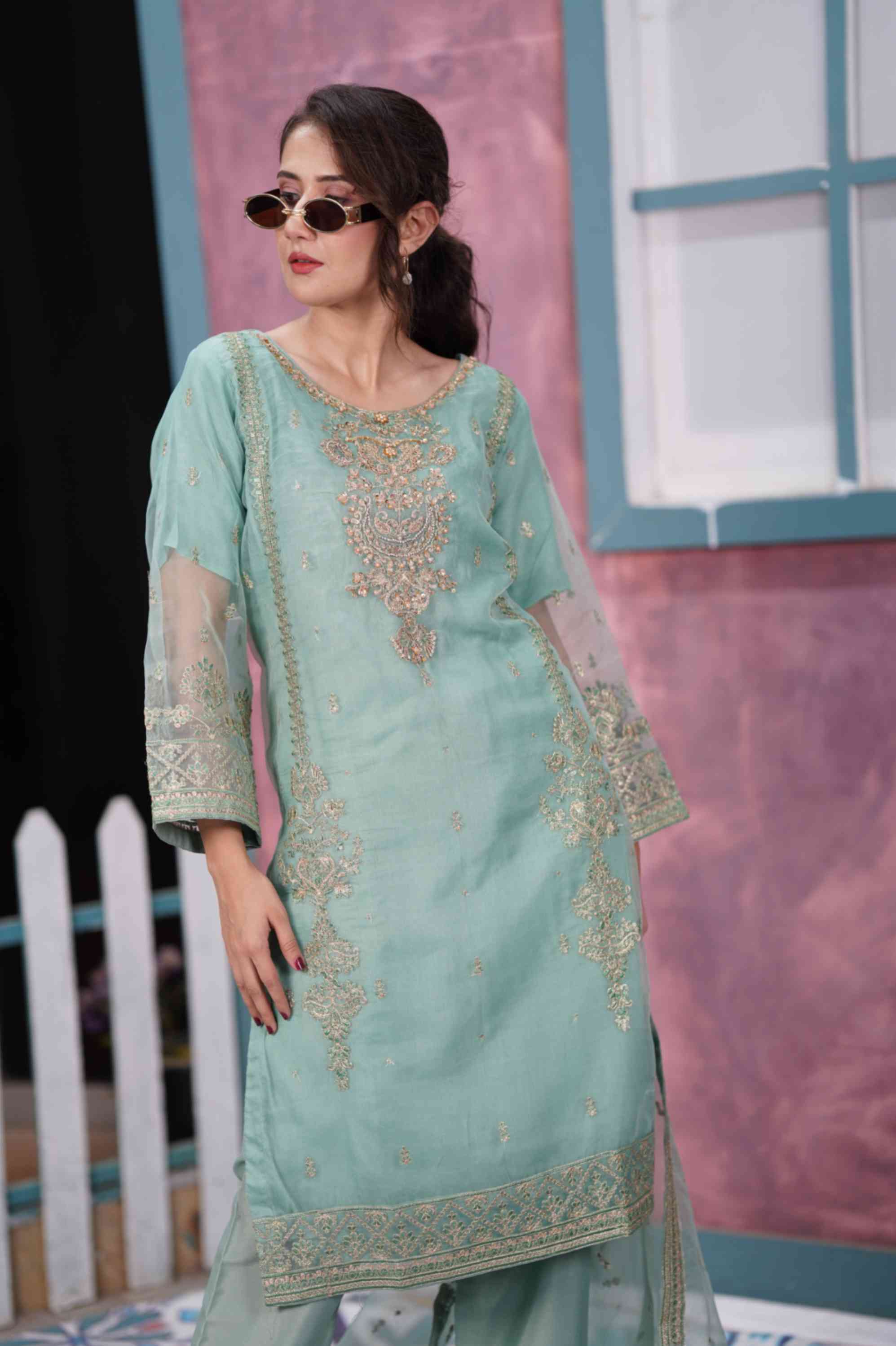 EMBROIDERED ORGANZA OUTFIT | TK-3546